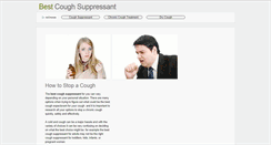Desktop Screenshot of bestcoughsuppressant.net